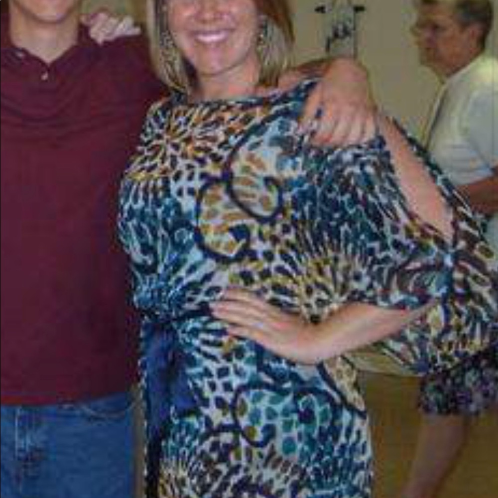 Multicolor cocktail dress. Great worn condition.